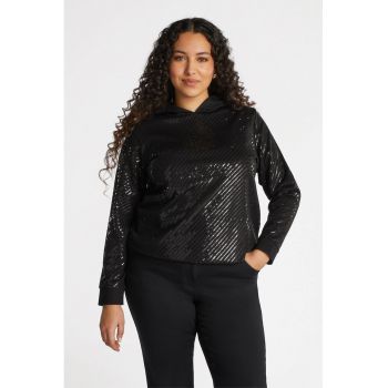 Hanorac regular fit cu paiete