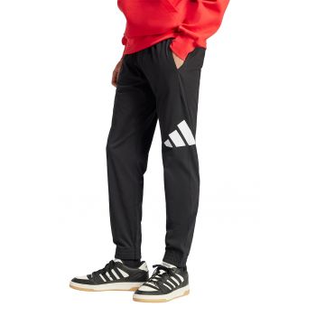 Pantaloni de trening din amestec de bumbac cu imprimeu logo