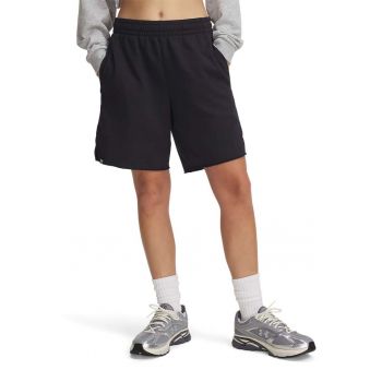 Pantaloni scurti din amestec de bumbac cu model uni