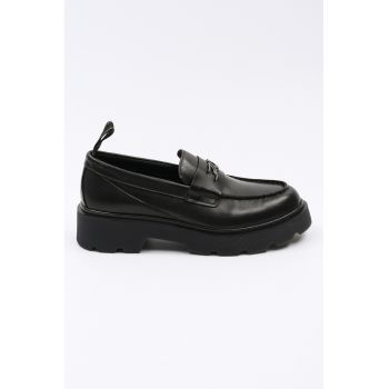 Pantofi loafer de piele cu logo
