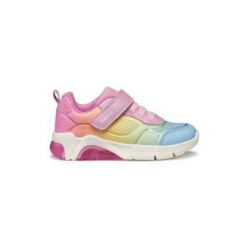 Pantofi sport cu velcro si LED-uri