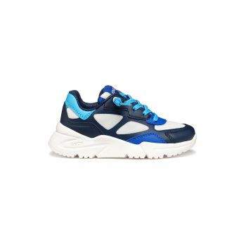 Pantofi sport de piele ecologica cu garnituri de plasa