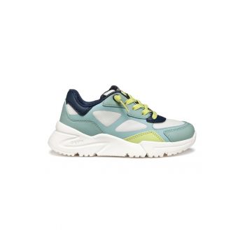 Pantofi sport de piele ecologica cu garnituri de plasa