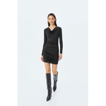 Rochie mini cu decolteu drapat