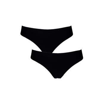 Set de chiloti tanga cu model uni - 2