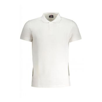 Tricou polo barbati - cu mini logo brodat - Regular fit -  Alb