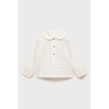 Bluza de bumbac cu model in carouri