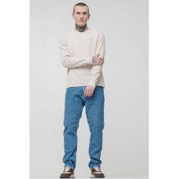 Bluza din amestec de bumbac organic cu aspect texturat