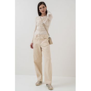 Bluza slim fit cu fronseuri Mila