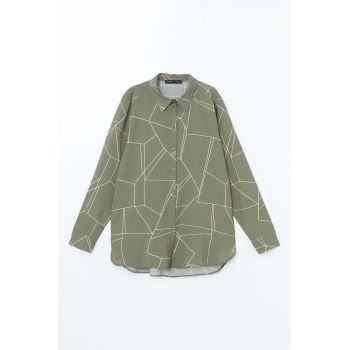 Camasa cu imprimeu geometric