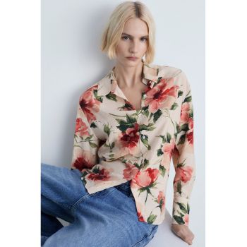 Camasa vaporoasa cu imprimeu floral