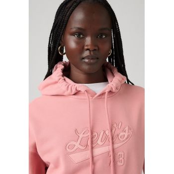 Hanorac relaxed fit de bumbac cu buzunar kangaroo