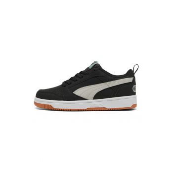Pantofi sport de piele ecologica cu model colorblock