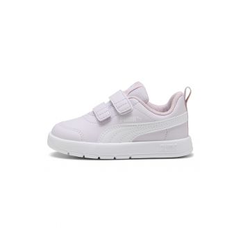Pantofi sport din piele ecologica cu inchidere velcro Courtflex