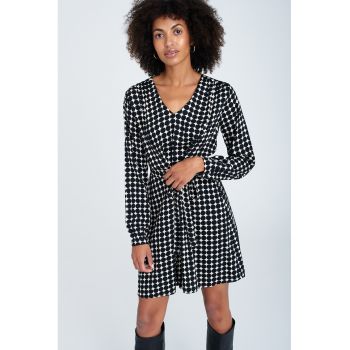 Rochie mini cu model cu buline ieftina