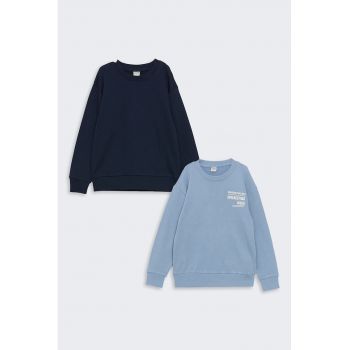Set de bluze de trening cu decolteu la baza gatului - 2 piese