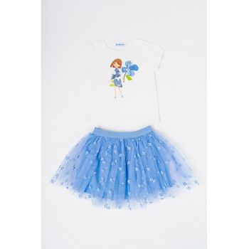 Set de tricou si fusta din tul