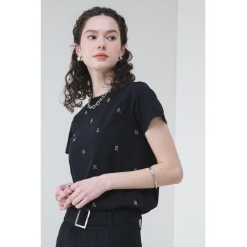 Tricou de bumbac organic cu logo