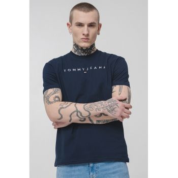Tricou din bumbac cu logo brodat