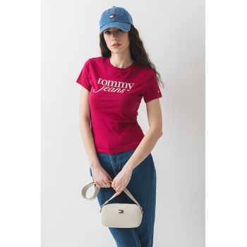 Tricou slim fit cu imprimeu logo