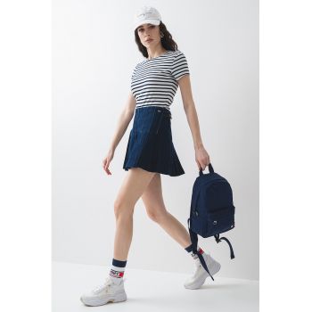 Tricou slim fit striat
