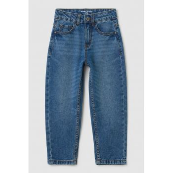 Blugi relaxed fit cu aspect decolorat
