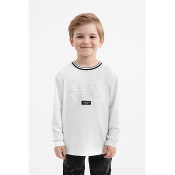Bluza cu decolteu la baza gatului si maneci lungi