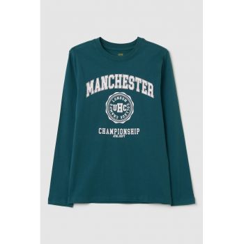 Bluza de bumbac cu imprimeu grafic