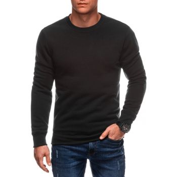 Bluza de trening cu model uni si decolteu la baza gatului