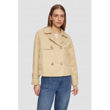 Jacheta relaxed fit cu doua randuri de nasturi