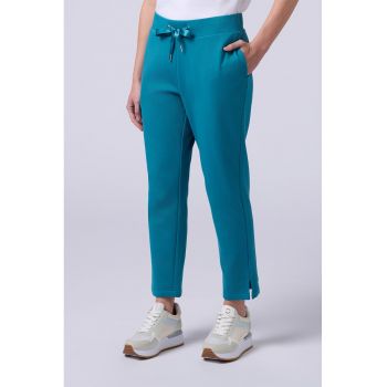 Pantaloni cu slituri oblice si snur
