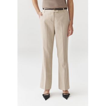 Pantaloni drepti cu buzunare laterale