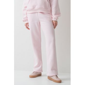 Pantaloni drepti de trening cu snur