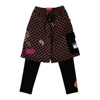 Pantaloni unisex cu model si design 2in1