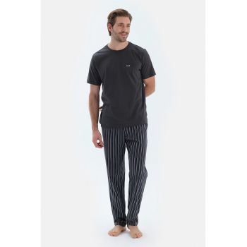 Pijama regular fit de bumbac