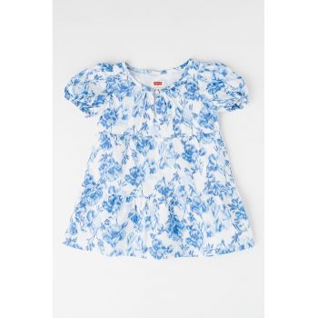 Rochie cu croiala in A si imprimeu floral