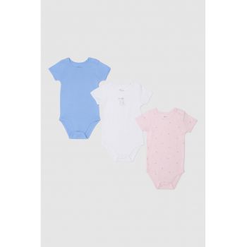 Set de body-uri de bumbac cu capse - 2 piese