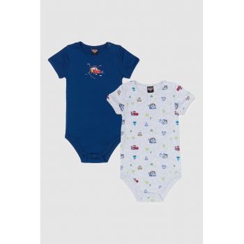 Set de body-uri din amestec de bumbac - 2 piese
