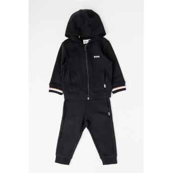 Set de pantaloni de trening si hanorac cu fermoar