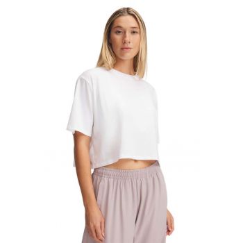 Tricou crop din amestec de bumbac Rival