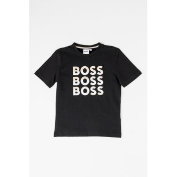 Tricou lejer din bumbac cu logo