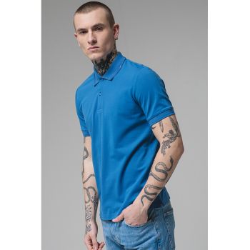 Tricou polo din amestec de bumbac organic