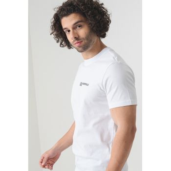 Tricou slim fit de bumbac organic