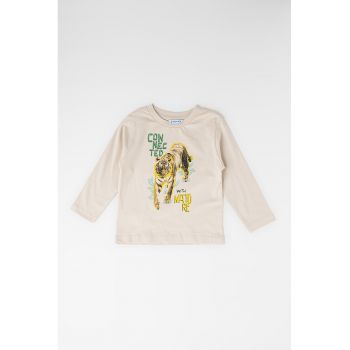 Bluza de bumbac cu imprimeu grafic