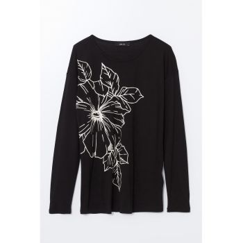 Bluza lejera cu model floral