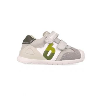 Pantofi copii baieti din piele naturala si textil  252119-B695
