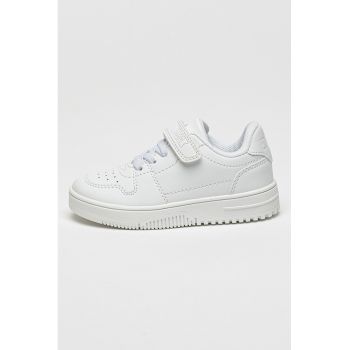 Pantofi sport de piele ecologica cu perforatii