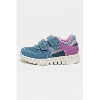 Pantofi sport de piele intoarsa cu barete velcro