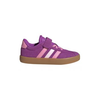 Pantofi sport de piele intoarsa cu garnituri de piele ecologica VL Court 3.0