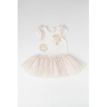 Rochie evazata cu tul